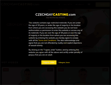 Tablet Screenshot of czechgaycasting.com