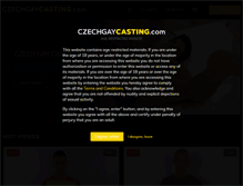 Tablet Screenshot of czechgaycasting.net